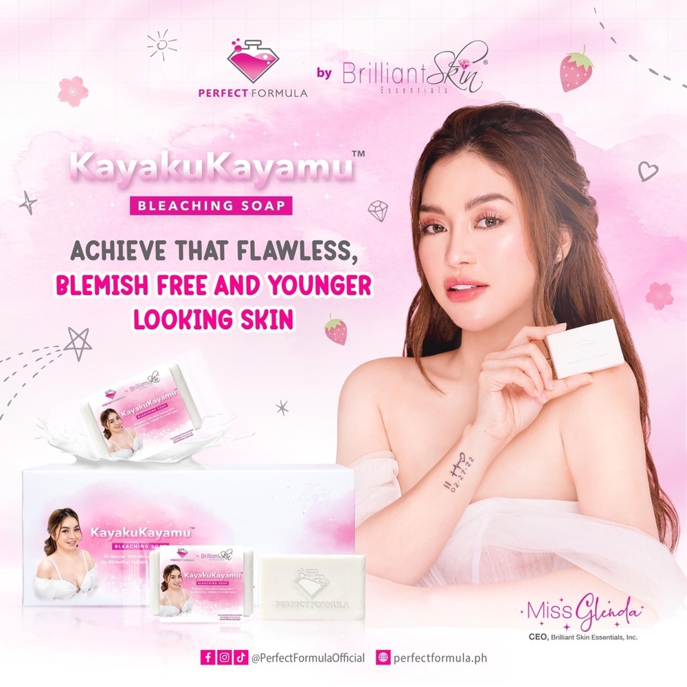 X3 pcs KayakuKayamu™ Bleaching Soap Perfect Formula by Brilliant Skin Essentials